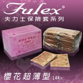 Fulex 夫力士‧櫻花超薄型保險套 144片﹝大盒裝﹞