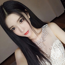 成人or娃娃裝扮假髮 ‧ 中分長直假髮 / 黑色