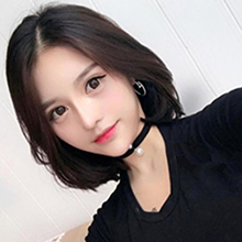成人or娃娃裝扮假髮 ‧ 自然波波頭假髮 中分 - 短直髮 / 深棕色